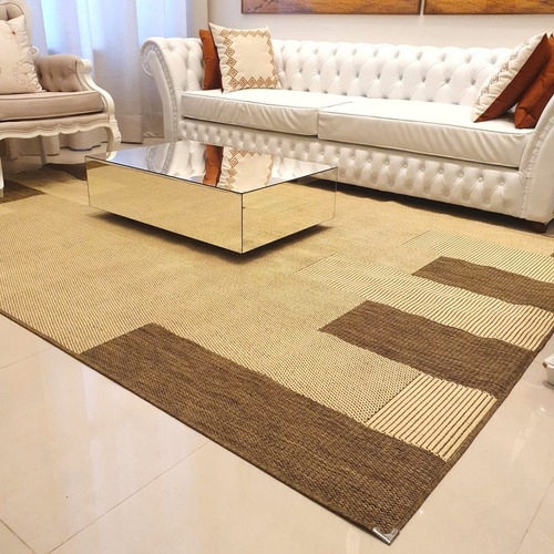 Tapete Sisal Lancer Para Sala 300x200 Com Antiderrapante