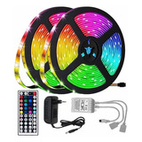 Tira Led Multicolor Rgb Rollo 20 Metros Decoración Luces.