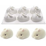 3d Easter Bunny Chocolate Silicone Mold For Baking Rabbit Sh