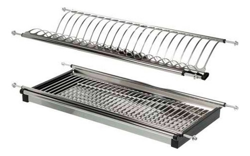 Escurreplatos De Acero Inox. Para Alacena 600 Mm. Bronzen