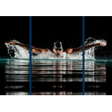 Cuadro Decorativo Natacion Deporte En 3 Piezas 