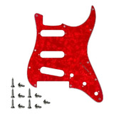 Escudo Guitarra Strato 3s Phx 67c Vermelho Perolado