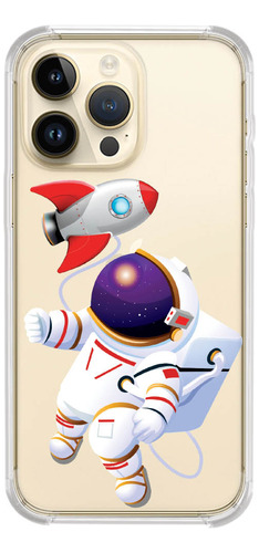 Capinha Compativel Modelos iPhone Foguete Astronauta 1080