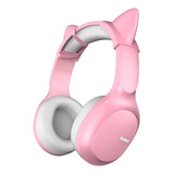 Somic Ms300 Rosa Con Orejitas Bluetooth 5.0 +12 Horas 