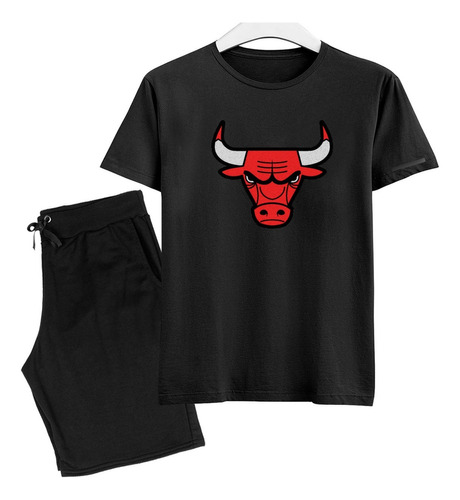 Camisa E Calção Temporada Basquete Kit Infantil Bulls