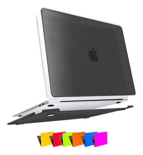 Case Macbook Pro Air Retina Touchbar 11/13/15/16 Preto Fosco