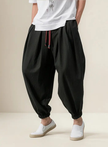 Pantalones Holgados Tipo Harén Para Hombre, Pantalones Elást | MercadoLibre