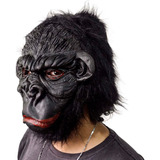 Máscara Látex Gorila Negro Cabeza Entera Disfraz Halloween