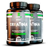 2 Potes Creatina 350mg 120cáps Força E Resistência Oferta 