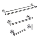 Bs01n4 - Juego De Accesorios De Baño De 4 Piezas, Acero Inox