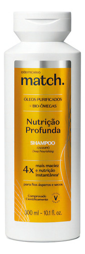 O Boticário Match Nutrição Profunda Shampoo 300ml