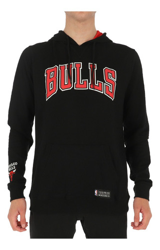 Polerón Nba Chicago Bulls Hombre Black