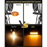 Nthreeauto - Intermitentes Led Ahumados Para Motocicleta, In