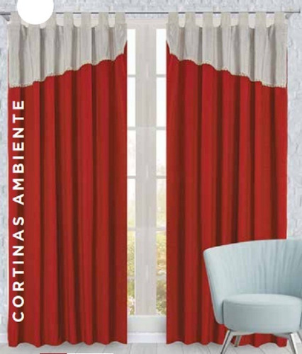 Cortinas Ambiente Rustica Bando Natural Presillas Agarrader