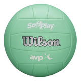 Pelota De Voleibol De Playa O Cancha Wilson Avp Soft Play, Color Verde