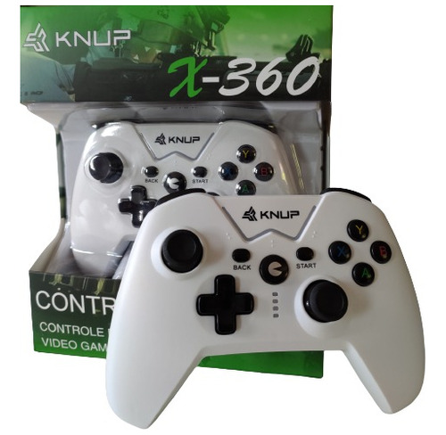 Controle Com Fio Xbox 360 Pc Joystick Manete Notebook Usb