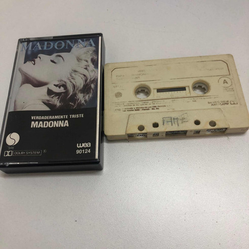 Madonna Verdaderamente Triste Cassette Argentina Tape