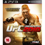 Jogo Ufc 2010 Undisputed Playstation Ps3 Mídia Física Origin