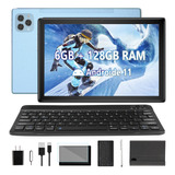 Tablet 10.1'' Fhd 128gb Rom Y 6gb De Memoria Ram Con Teclado