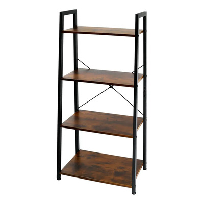 Portga Muebles De Cocina Organizador Minimalista De Madera Y Acero De 4 Repisas,estantes Organizador Multiusos Hasta 94kg Dimensiones 118cmx 56cmx 35cm Adecuado Para Salas De Estar, Cocinas | Envío gratis