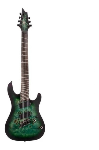 Guitarra Electrica Cort Kx507ms 7 Cuerdas Star Dust Green