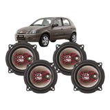 Jogo Alto Falante Chevrolet Celta 4pt Bravox 200w Rms 4 Pçs