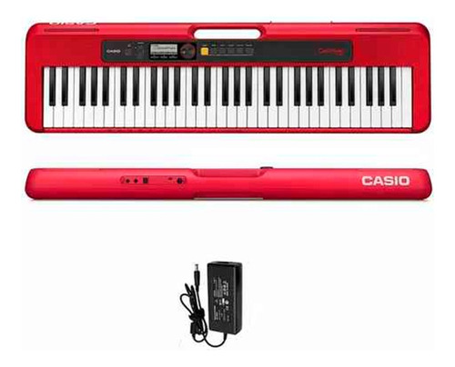 Teclado Casio Cts200 Casiotone Organo 5 Octavas  - Rojo