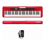 Teclado Casio Cts200 Casiotone Organo 5 Octavas  - Rojo