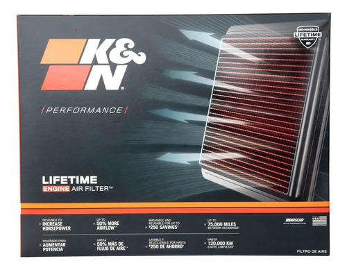 K&n 33-2384 Filtro De Aire Volkswagen Passat V6 Audi A3 Tt 