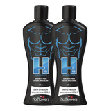 Kit - 2 Sabonete Intimo Masculino Vegano H Ice Refrescante  