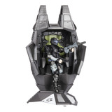 Halo Figura Y Vehiculo  World Of Halo  De 4  - Odst Drop Pod