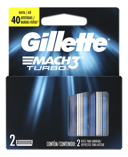 Repuestos Para Afeitar Gillette Mach3 Turbo 2 U