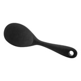 Colher Para Arroz Em Silicone Lyor 22x7cm Preta