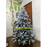 Árvore De Natal Nevada Luxo C/ Pinhas 1,80m 694 Galhos Aw218