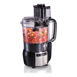 Procesador De Alimentos Hamilton Beach Stack Snap Accesorios Color Negro