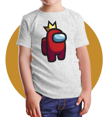 Polera Niños Among Us Rey Reina Corona 100% Algodón Gme27