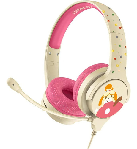 Headset Alámbrico Animal Crossing Otl Rosa