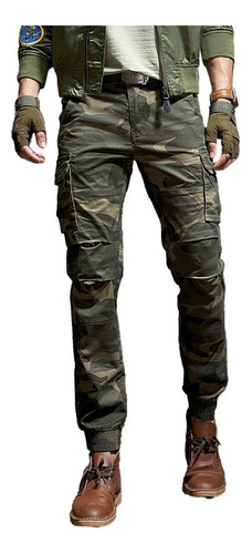 Camo Cargo Pants Hombres Camuflaje Militar De Alta Calidad