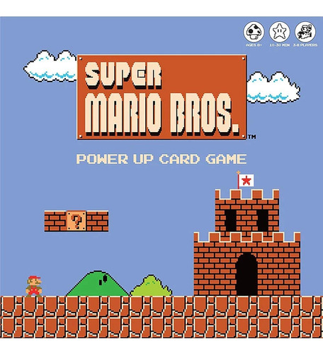 Juego De Cartas Super Mario Bros Power Up | Nintendo Nes Art