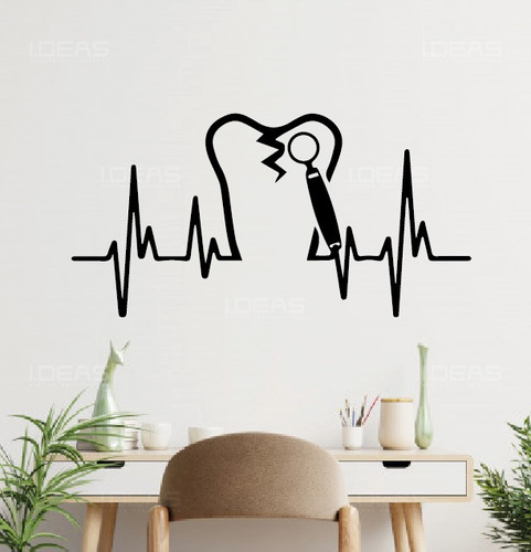 Vinil Decorativo Para Dentistas Sticker De Pared 115x65cm