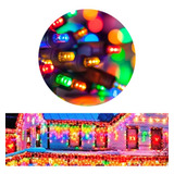 Cortina Luces Navidad Led X144 Multicolor Efectos Luces