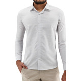 Camisa Ogochi Social Textura Linho Slim