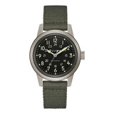 Bulova Reloj Militar Para Veteranos En Acero Inoxidable Color De La Correa Verde Color Del Bisel Plateado Color Del Fondo Negro