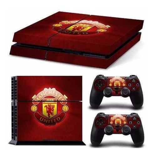 Adesivo Skin Ps4 - Manchester United Console/controles 0394