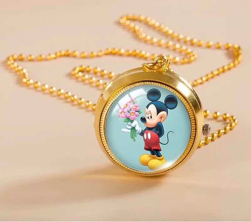 Reloj Collar Mickey Mouse Varios Diseños