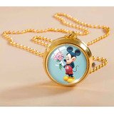 Reloj Collar Mickey Mouse Varios Diseños