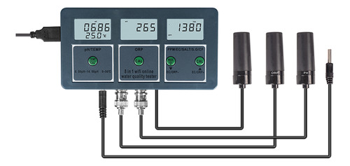 Analizador De Calidad Ph/ec/tds/salt/s.g/cf/orp/temperatura