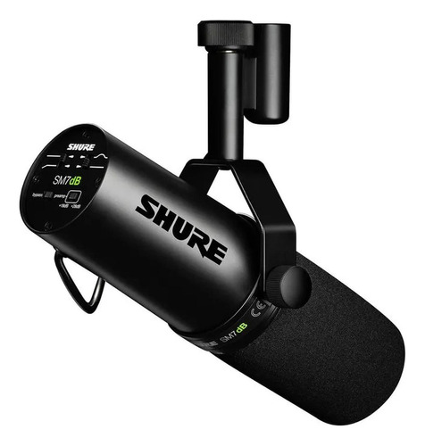 Microfono Vocal Con Preamplificador Sm7db Shure Color Negro