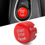 Raxtdm Deportes Rojo Start Stop Botón Interruptor De Motor, 