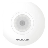 Sensor De Movimiento Techo 6m 360 Regulable Blanco Macroled